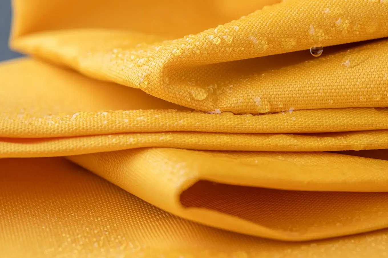 żółta wodoodporna tkanina